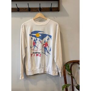 Chemistry Mountain Time Graphic Sweatshirt